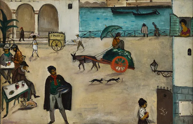 ERIC HALLSTRÖM. “The Italian Square”.