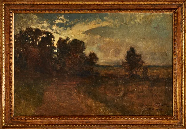 REINHOLD NORSTEDT (1843-1911). Landskap, signerad samt daterad 1885, olja på duk.