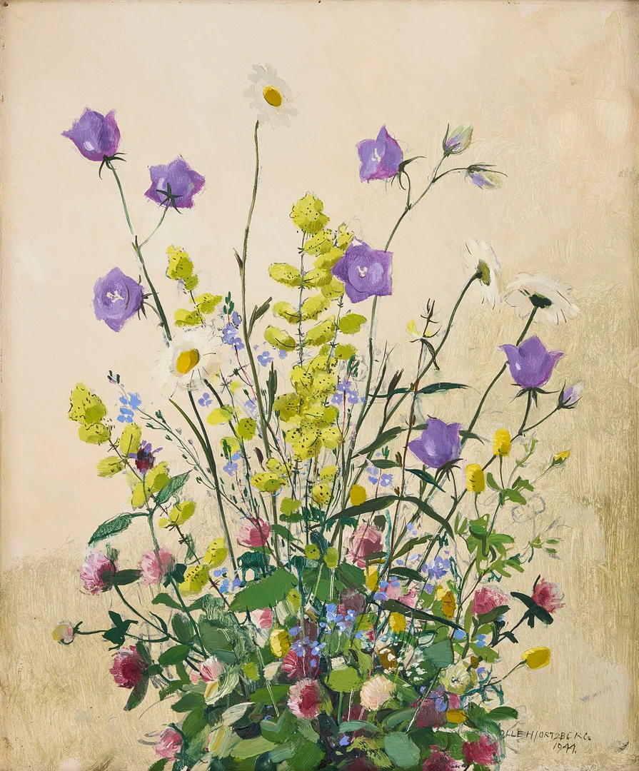 OLLE HJORTZBERG. Meadow flowers. — Paintings — Stockholms Auktionsverk Fine Art