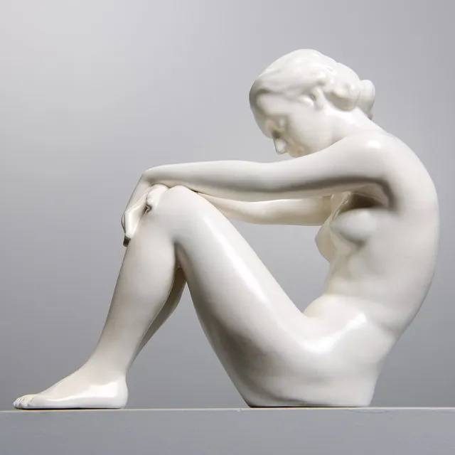SKULPTUR, sannolikt Alfons Steiner, Gmundner Keramik, Österrike, 1900-talets mitt.