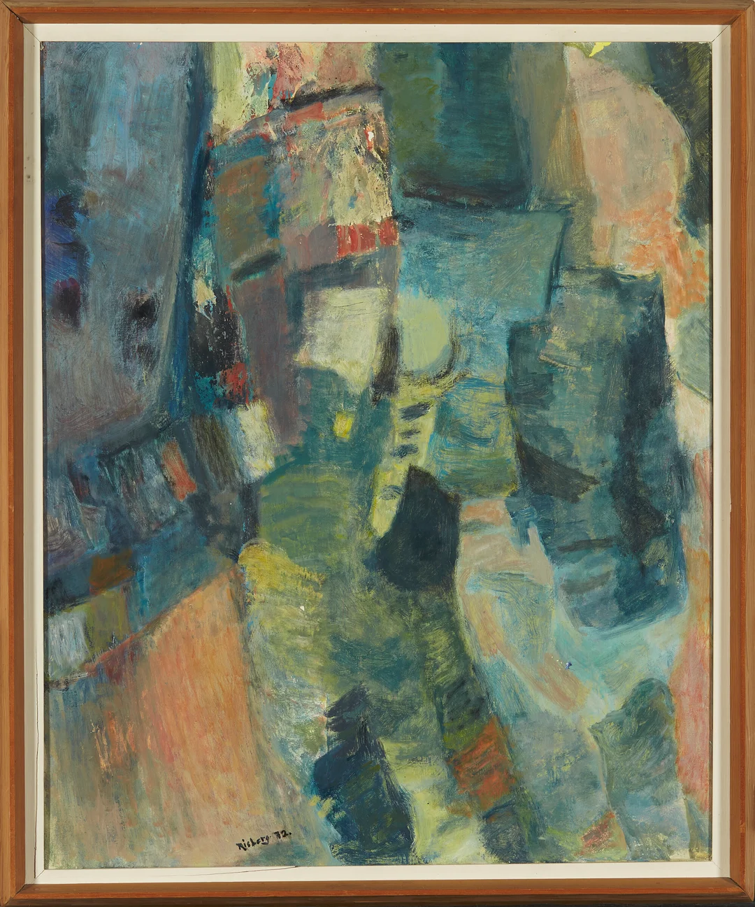 Risberg, Terje — "Komposisjon" 1972 — Kunst/Maleri — Blomqvist