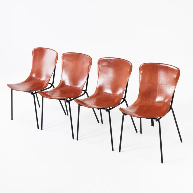 AXEL BJURSTRÖM. Stolar "Hammock" 4 stycken för David design.