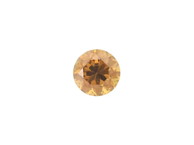 DIAMANT, briljantslipad, 0,40 ct, Fancy Deep Yellowish Brownish Orange/VVS2, GRA report 1810027860, små nagg.