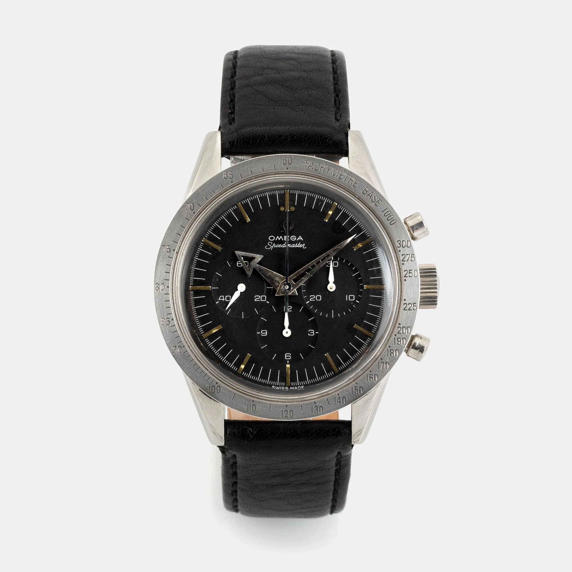 Omega, Speedmaster, kronograf, "2915-1", "Broad Arrow hands", ca 1957. — Bukowskis