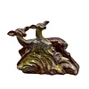 SOMAG MEISSEN. GLASIERTE KERAMIKFIGUR VON ZWEI REHEN. — European — Auktionshaus Stuber's Hammerschlag