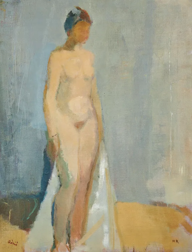 HILDING RÖSIÖ (SVERIGE, 1902-1985). Nakenakt, signerad Rösiö, olja på duk.