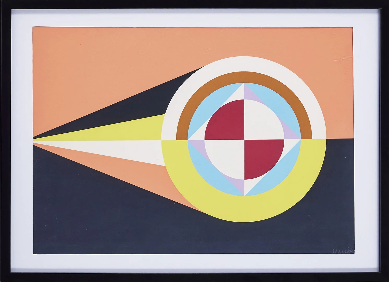 CÉSAR MANRIQUE (1919-1992), "Triton", abstrakt komposition, färgserigrafi, signerad. — Engravings & Prints — Stockholms Auktionsverk Magasin 5