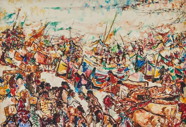 ERIK HAAMER. "Nazaré rand I" (Nasaret strand I).