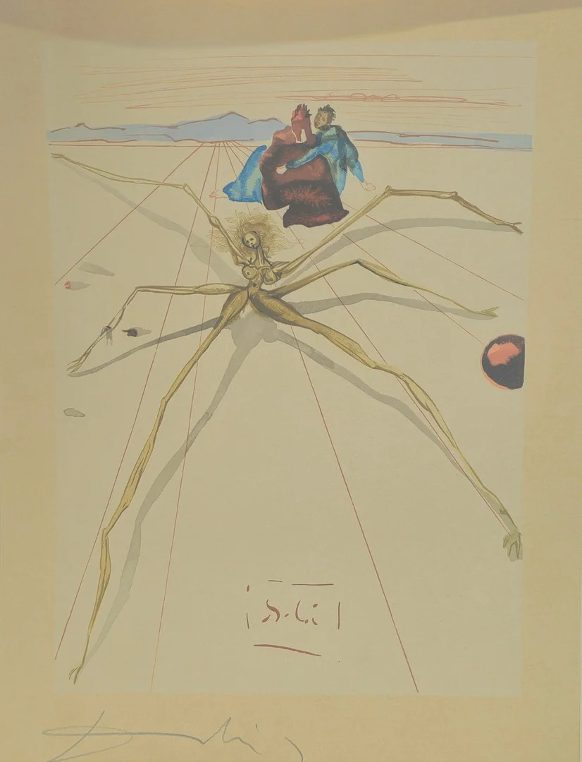 SALVADOR DALÍ. "La Divina Comedia", litografía firmada en plancha y a lápiz sobre papel. — Engravings & Prints — Arce Auctions