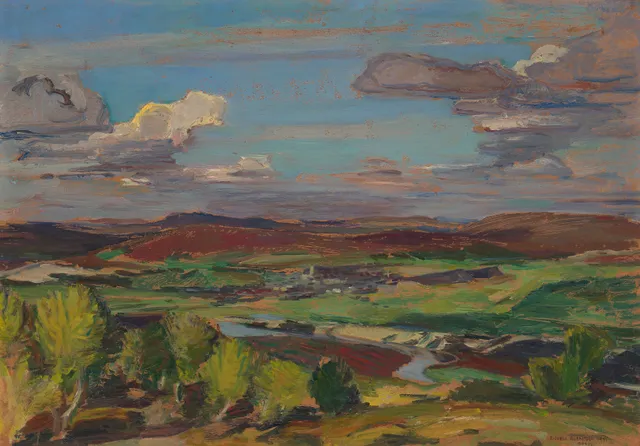 Gleditsch, Rolf Juell — "Utstikt fra Hanesåsen, Røros" 1935