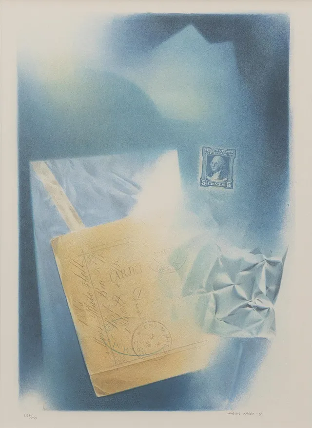 MAGNUS KROOK (FÖDD 1968). Komposition, litografi nr 246/250, signerad och daterad -89.