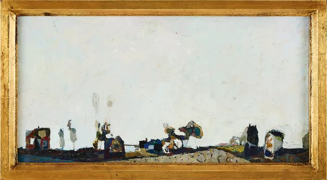 ARMAND ROSSANDER. Huskroppar, olja på duk, signerad A. Rossander.