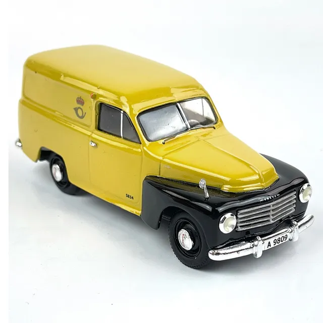 MODELLBIL, Postbil- Volvo PV 445, -54, numrerad 18/100, André Models, skala 1:43. I originalförpackning.