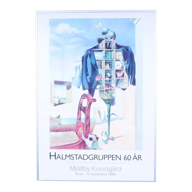 AFFISCH, offsettryck, Halmstadgruppen 60 år.