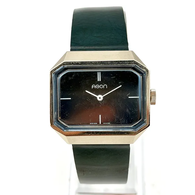 AGON, armbandsur, 1970-tal, manuell, stål.
