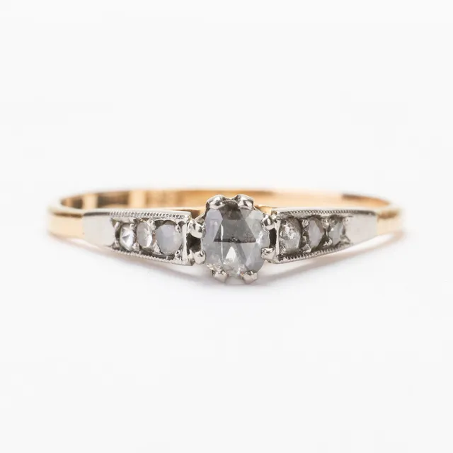GULDRING, 18k, rosenstenar, 1.56 gr, stl 17.