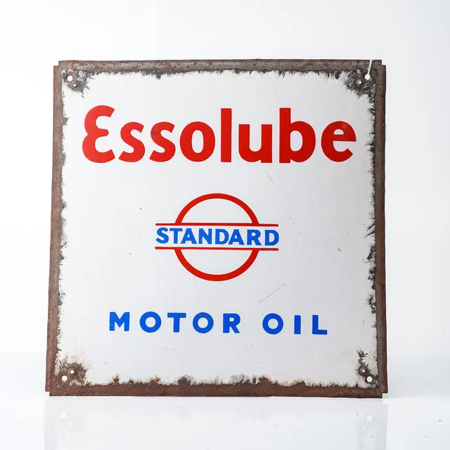 STANDARD ESSOLUBE, emaljskylt, 1930-tal.