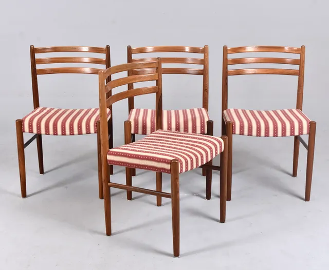 STOLAR, 4 st, "Mustang" jakaranda, Ikea 1960-tal.