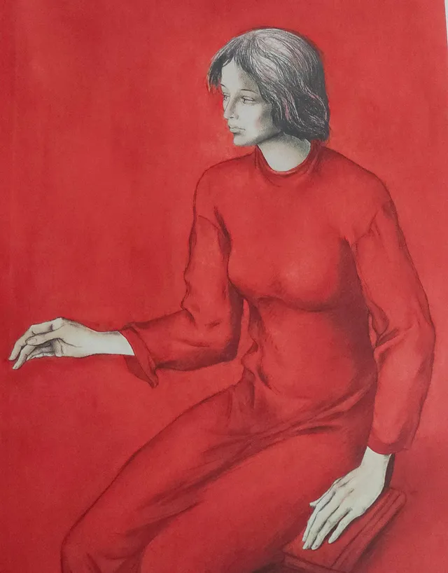 MONTSERRAT GUDIOL. "figura femenina" litografía 40/125.