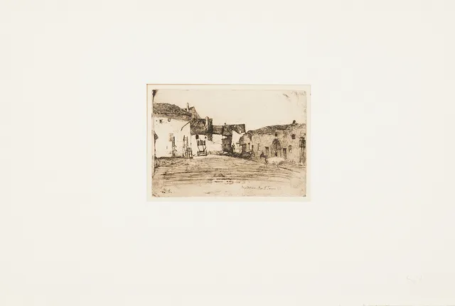 JAMES ABBOT MCNEILL WHISTLER (1834-1903). "Imp. Delatre Rue St. Jacques 171", etsning, signerad i plåten.