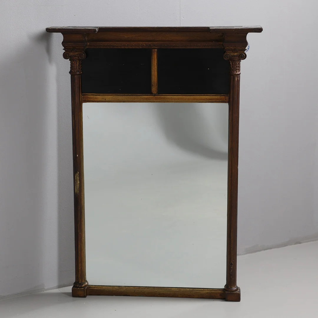 A GILT FRAME PIER MIRROR. — Mirrors — Lawrences Auctioneers