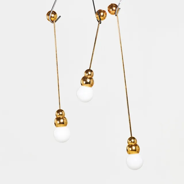 MICHAEL ANASTASSIADES. TAKLAMPA, 3 st, "Ball light pendant", Mässing, samtida.