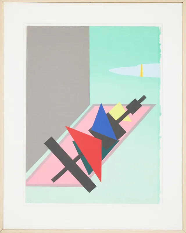 C GÖRAN KARLSSON. Komposition, serigrafi, signerad och numrerad 62/70.