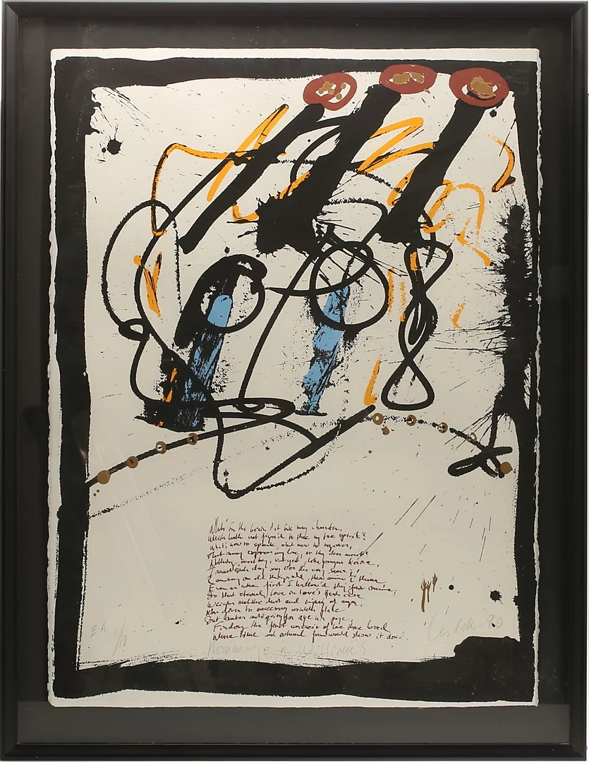 ULF LUNDELL. Färglitografi, EA upplaga, numrerad 1/10 samt daterad -90. — Engravings & Prints — RA Auktionsverket Norrköping