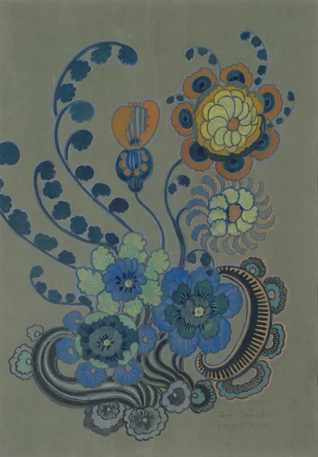 Schneider, Andreas — Mønsterskisse, 1909
