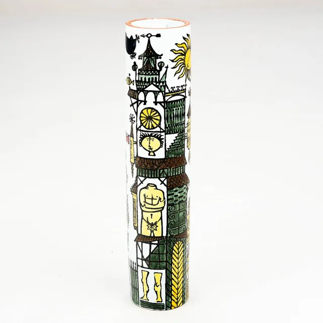 STIG LINDBERG. Vas, "Karneval", Studiohanden, Gustavsberg, 1957-62.