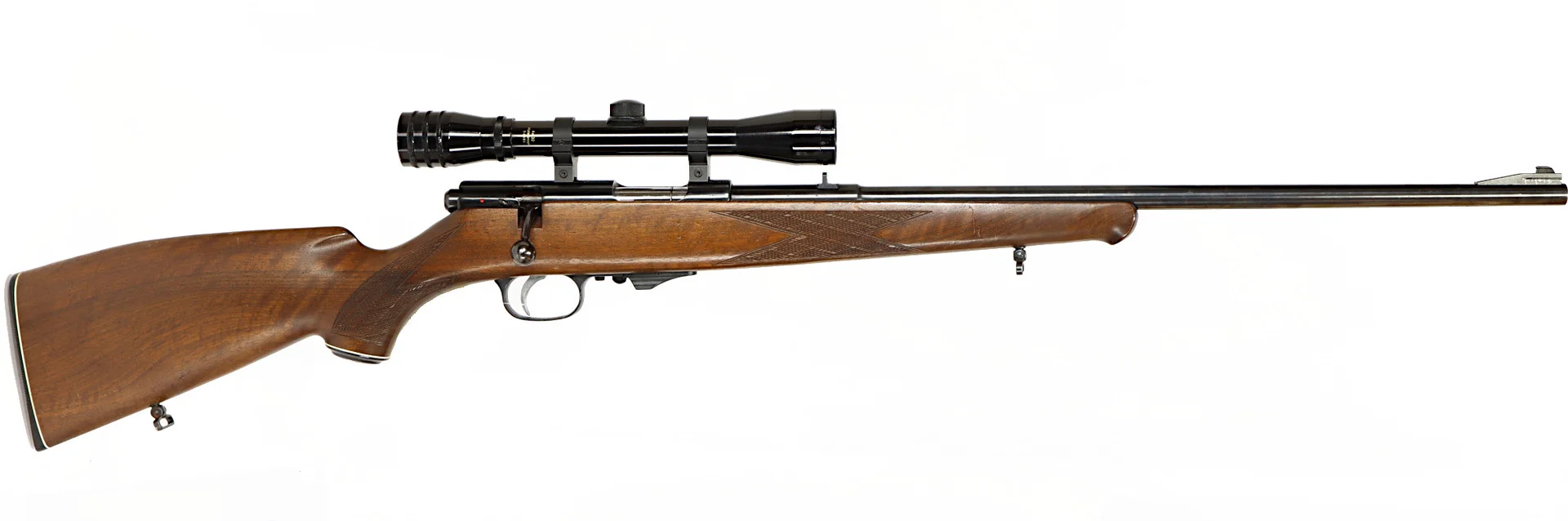 KULGEVÄR, Repeter, fabrikat Weihrauch, modell HW60J, kaliber .22WMR, tillv.nr 21190, se-nr SE213369. — Rifles — Walter Borg