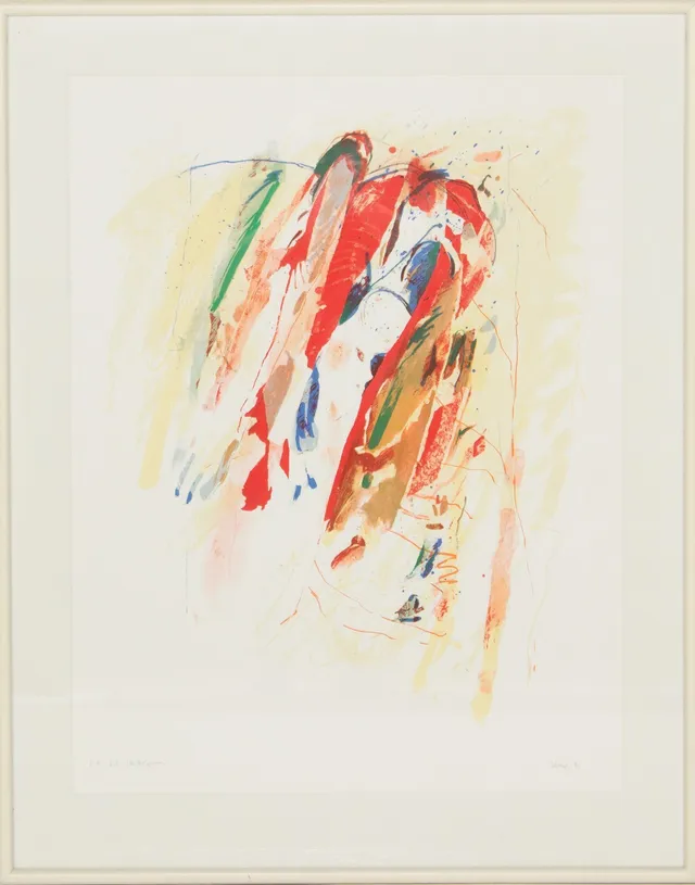 Hans Meyer Petersen. Komposition litografi,