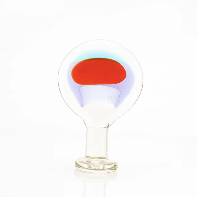 OIVA TOIKKA. GLASSKULPTUR, "Lollipop", signerad Oiva Toikka, Nuutajärvi Notsjö. 1960-talets slut.