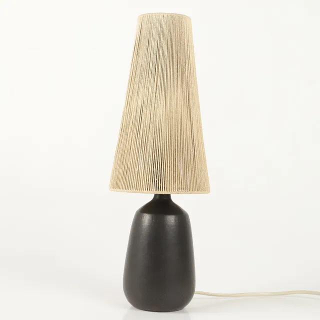 AGNE ARONSSON. Bordslampa, glaserat stengods, signerad.