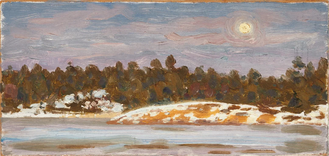 IVAN HUMBLA (SVERIGE, 1888–1962): Skärgård i månsken, olja på pannå. — Paintings — Crafoord Auktioner Stockholm