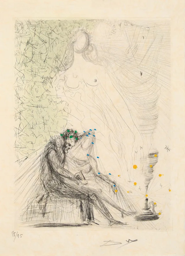 Dali, Salvador — "Le Couple à la bougie" 1968