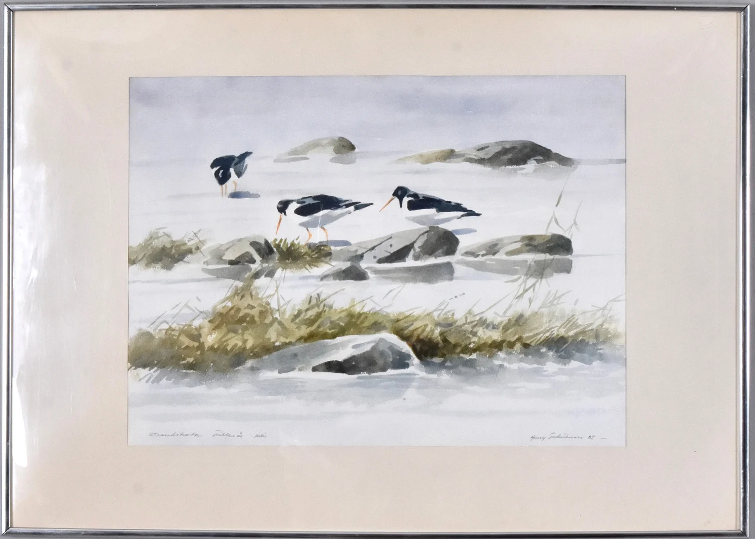 HENRY FREDRIKSSON. Akvarell. — Paintings — Halmstads Auktionskammare