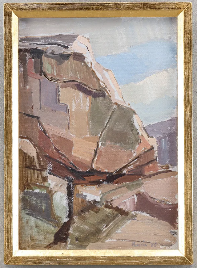 SVEN OLOF ROSÉN (1908-1982). "Rött Berg - Bohuslän".