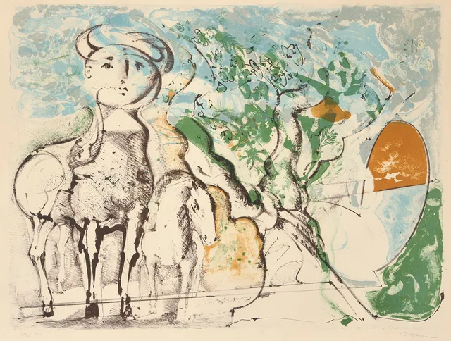 ANDRÉ MASSON (Frankrike, 1896-1987), Minotaur, signerad och numrerad 134/150, litografi.