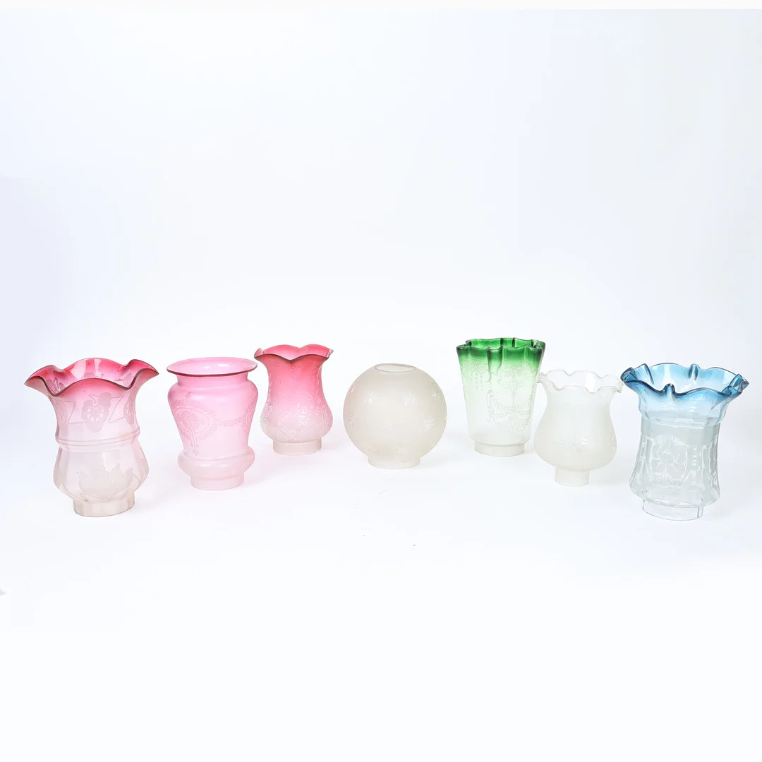 SELECTION OF GLASS LAMP SHADES. — Other — Bishop & Miller