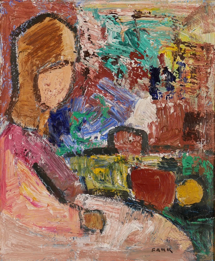 GÖSTA FALCK. Olja på duk, signerd. — Paintings — Auktionsfirma Kenneth Svensson i Kalmar
