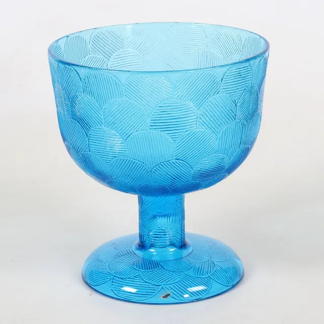 HEIKKI ORVOLA. Skål på fot, glas, "Miranda", Ittala.