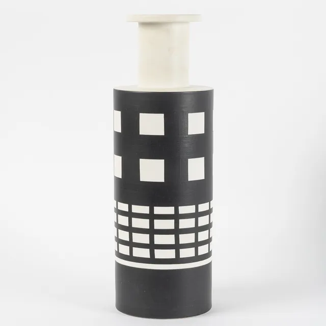 ETTORE SOTTSASS. Vas, "Vaso Rochetto", för Bitossi, Italien 1900-fjärde kvartal.
