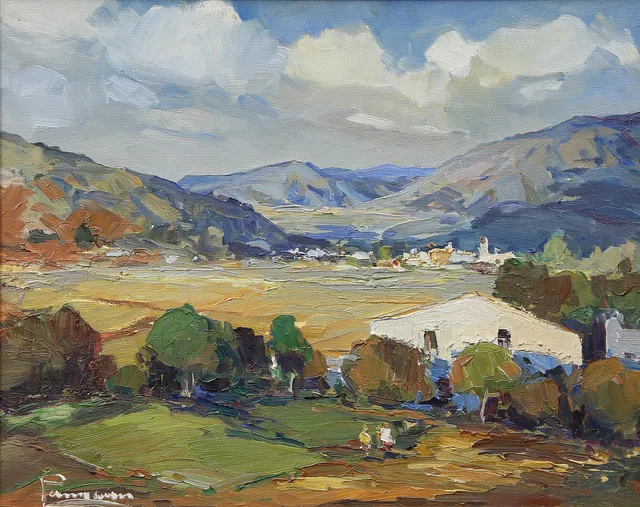 SPANISH SCHOOL, 20TH CENTURY. Rural view.