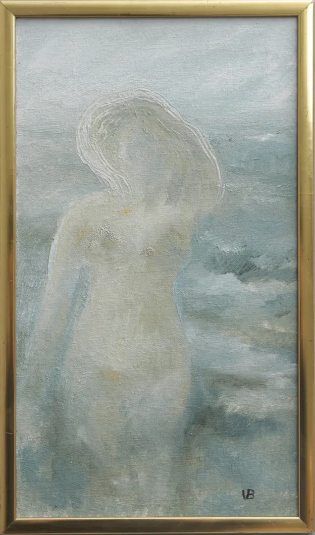 ULLA BERTHELS. OLJA på pannå, signerad, 1900-tal.