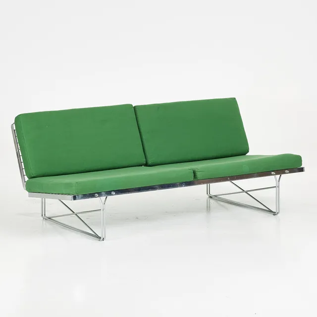 NIELS GAMMELGAARD. Soffa, "Moment", Ikea, grön textil klädsel, senare klädsel medföljer.