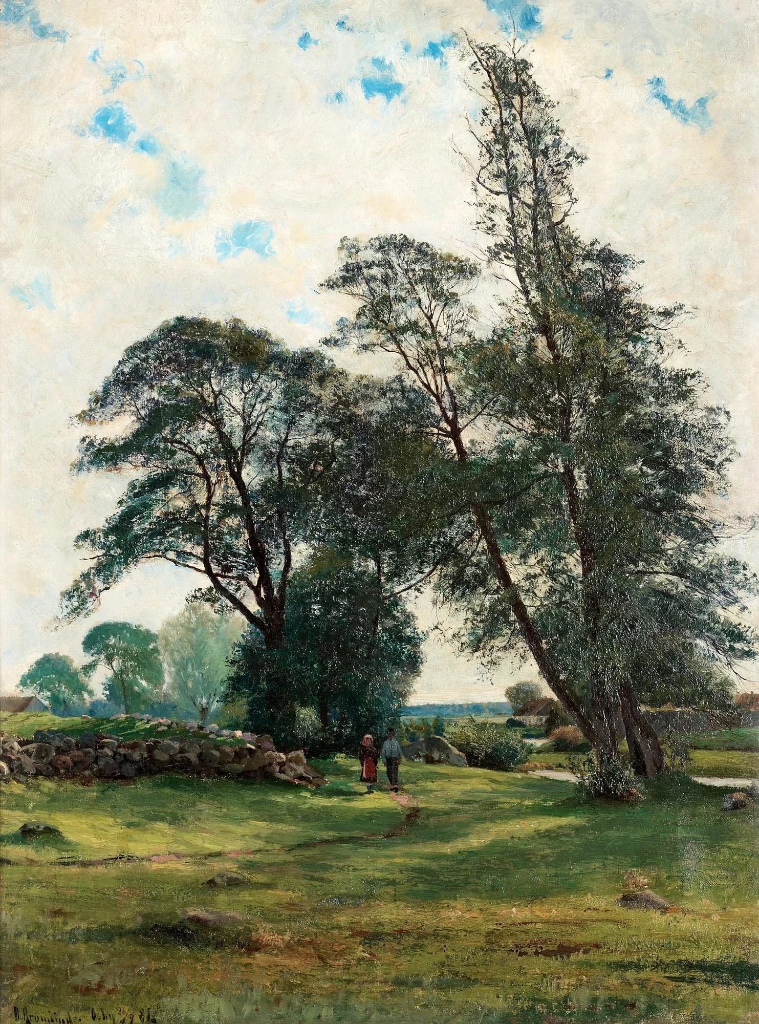 Olof Krumlinde, Grönskande sommarhage, Osby. — Bukowskis