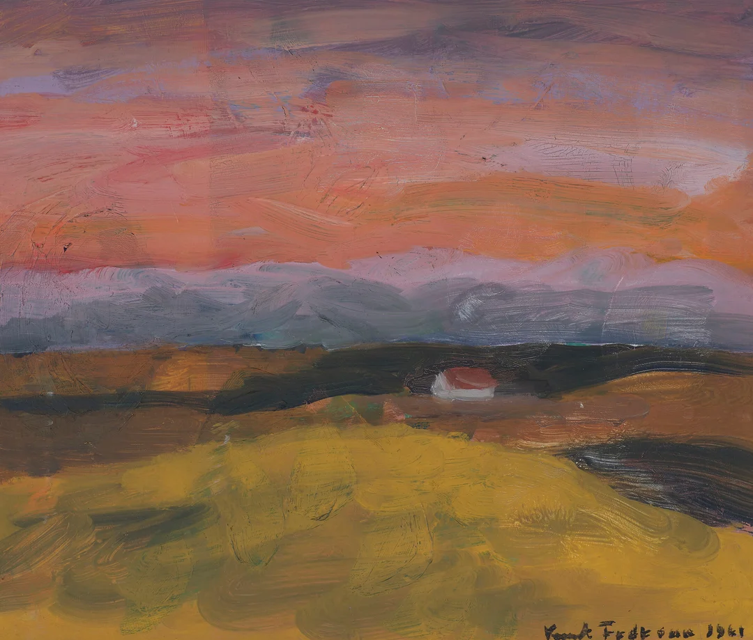 Frøysaa, Knut — Aftenstemning, 1961 — Kunst/Maleri — Blomqvist