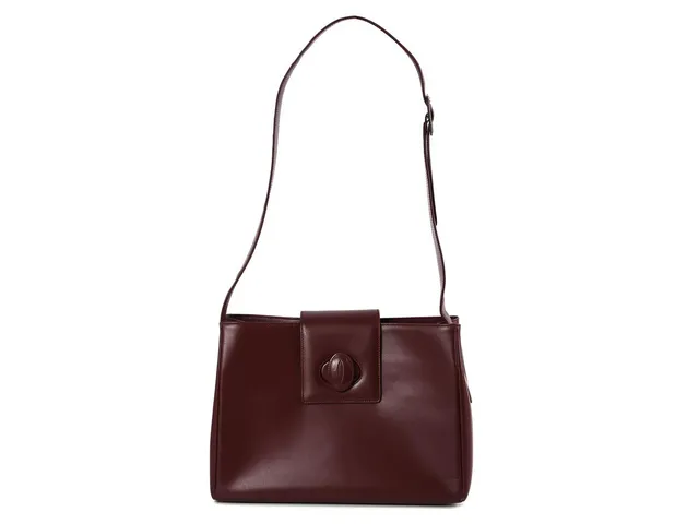 CARTIER, VÄSKA, Must De Cartier, Bourdeaux, vinrött läder, guldfärgade beslag, 32x23x11 cm, dustbag, kartong. Very good condition.