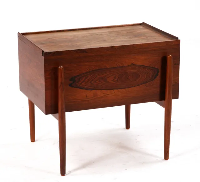 Danish furniture manufacturer. Sewing table, rosewood